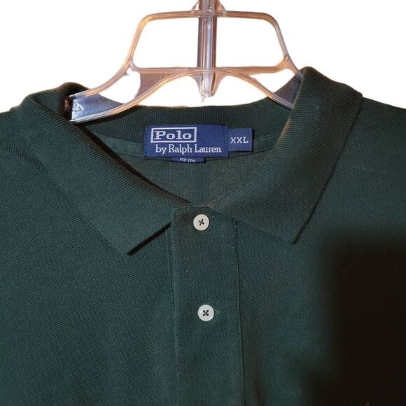 Vintage Polo Ralph Lauren Green Long Sleeve Shirt Size XXL - Picture 2 of 4